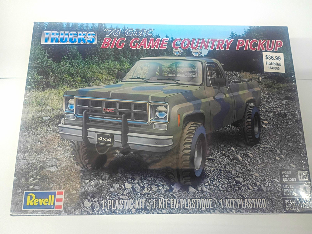 Revell 1/25 ’78 GMC Big Game Country Pickup Truck Plastic Model Kit Sealed