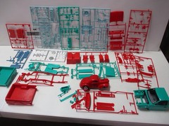 Assorted Plastic Model Parts Lot with 1941 Willys Coupe