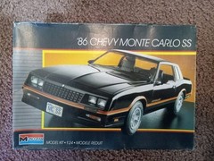 kk Monogram 1:24 ’86 1986 Chevy Monte Carlo SS Model Kit #2731 Open Box