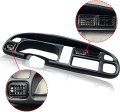 Trucks Black Dashboard Bezel Replacement W/Vents & Grey Dash Cover Dash & Bezel