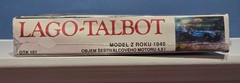 Lago Talbot Model Z Roku 1949 OTK 101 Art. 208 Vintage Unbuilt Model Car Kit