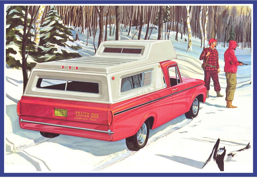 AMT 1963 Ford F-100 Camper Pickup 3-in-1 Model Kit 1/25 Scale