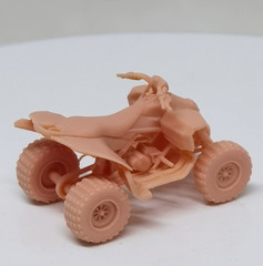 1/64 Beach Motorcycle Model Four Wheel Garage Model Accessories Colorless