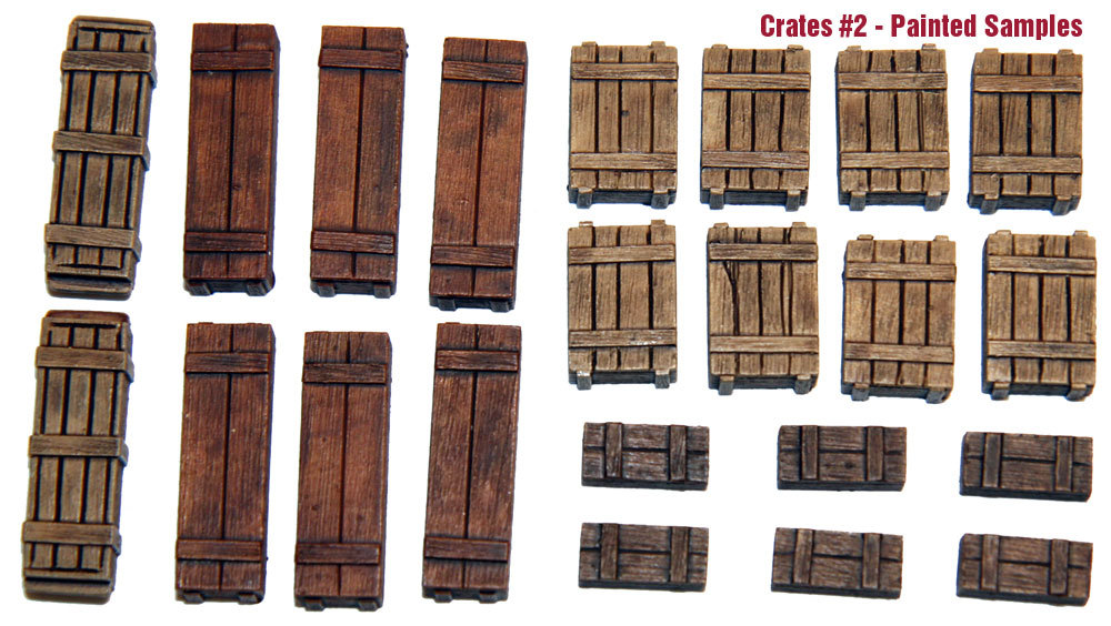 1/35 Universal Wooden Crates #2 – Value Gear Details – 22pcs Resin Stowage