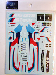 Decalpool 1/24 Scale BMW M6 GT3 Frankfurt Show Car Decal Sheet DP195 for Beemax