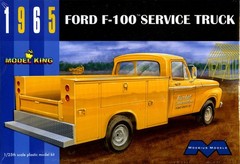 Moebius 1/25 1965 Ford F-100 Service Truck Plastic Model Kit 1235
