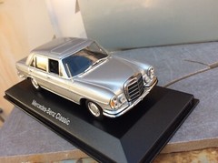 1/43 MINICHAMPS Mercedes 300 SEL, 1968 . fast sports sedan, silver mint+++!