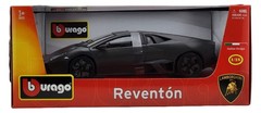 Burago Lamborghini Reventon Matte Black Diecast Car 1/18 1:18 Diamond Collection