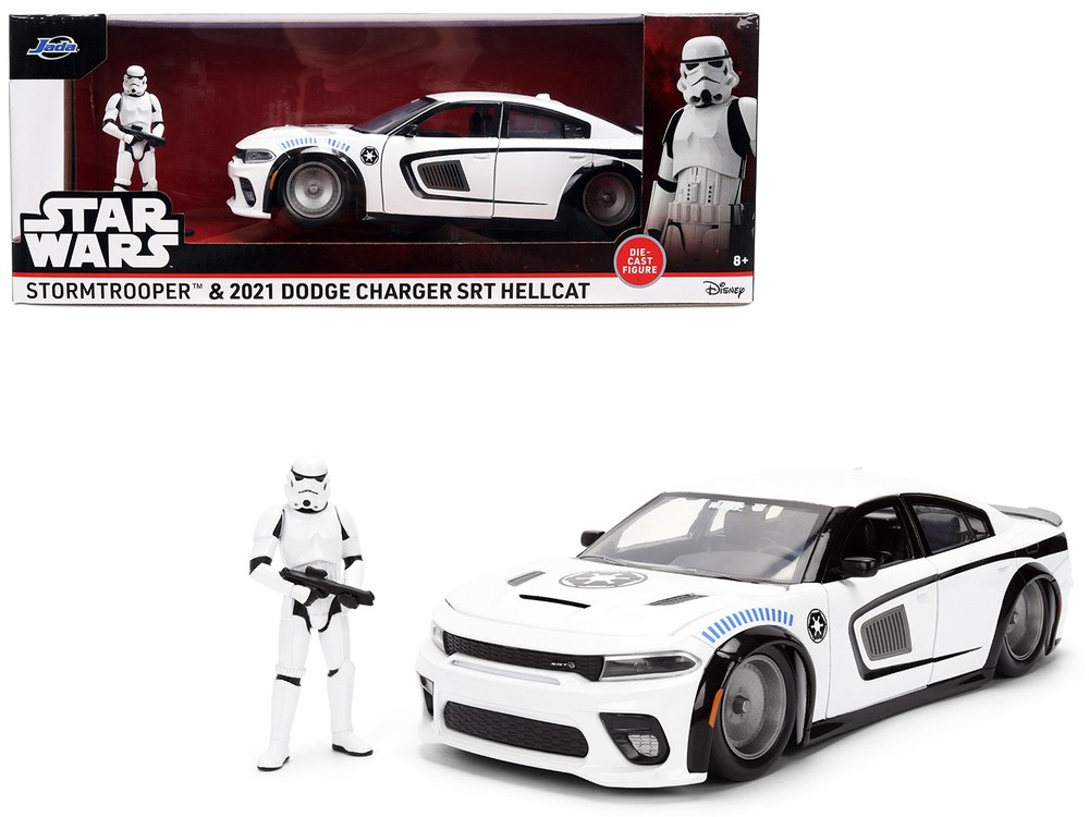 Jada 36478 1/24 2021 Dodge Charger SRT Hellcat White with Graphics