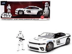 Jada 36478 1/24 2021 Dodge Charger SRT Hellcat White with Graphics