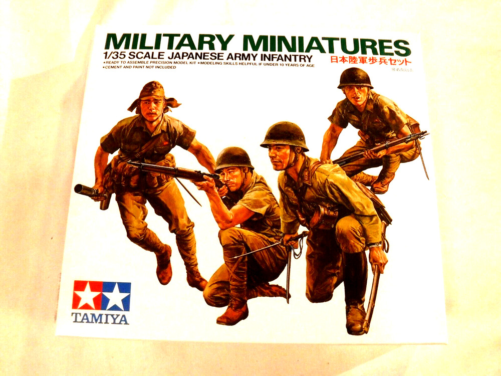 1/35 Tamiya Japanese Army Infantry 4 Figures w/ Equipment # 35090