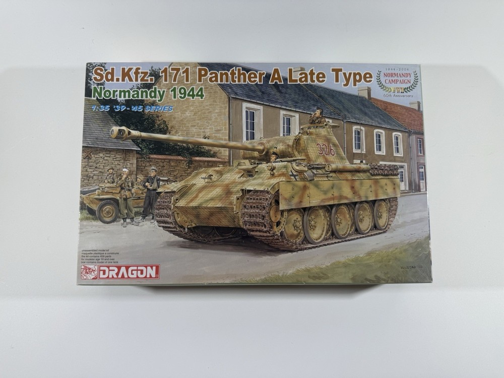 2004 Dragon 1:35 Sd.Kfz. 171 Panther A Type Late Tank Unassembled Model Kit