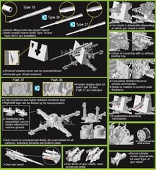 DRAGON 6971 1/35 German Sd.Kfz.7 8ton Late Production mit 88mm FlaK 36/37 Set