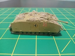 Africa Corps 1/72 1/87 ? Army Tank Trucks Built Model WW II German Tan Diorama