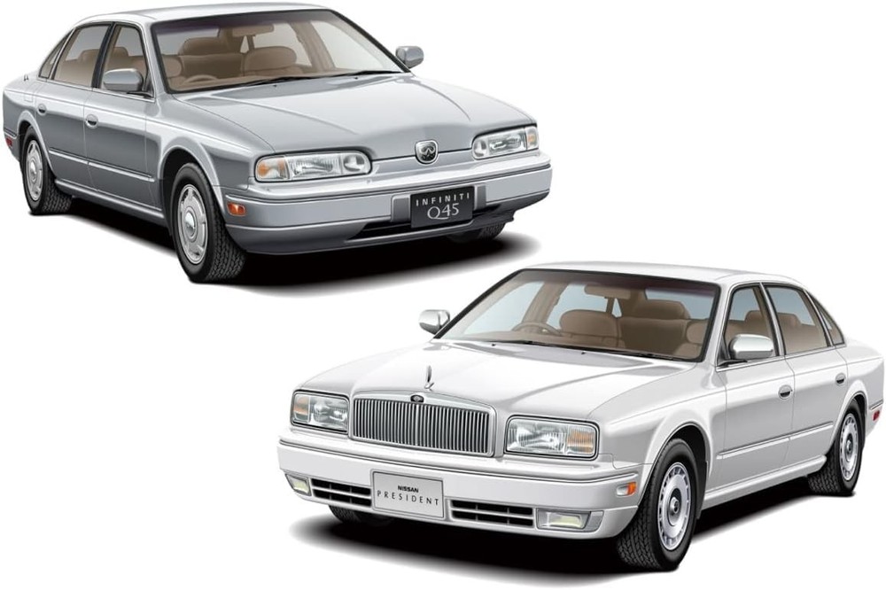AOSHIMA The Model Car Series 1/24 Nissan G50 President JS/Infiniti Q45 ’89 Plast