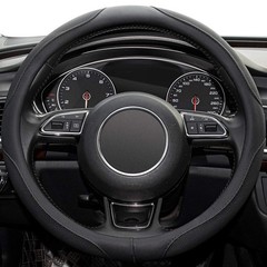 Xizopucy Car Steering Wheel Cover14.5-15 Inch Black Universal Microfiber
