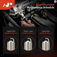 A-Premium Iridium Platinum Spark Plugs Compatible with BMW 335i GT xDrive, 335i