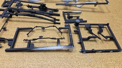 1968 Dodge Charger R/T PAINTED CHASSIS & EXHAUST 1:25 Revell NEW Model PARTS