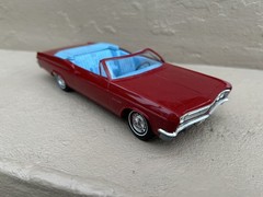 1966 Chevy Impala SS Convertible Dealer Promo Model Car Regal Red Read!