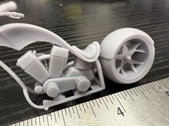1/25 3d 12k Printed Custom Chopper Kit