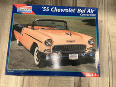 Monogram ’55 Chevy Bel Air convertible model kit(#2462)