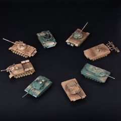 1/72 Scale Mini Plastic Assembled Tank Model Kit WWII Military Model Puzzles