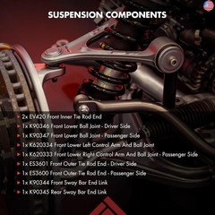 10PCS ASTOU Front Rear Suspension Kit fit for 2002-2003 For Toyota Camry