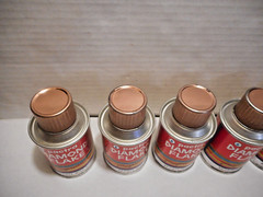Vintage Pactra Diamond Flake Bronze Mist Spray Paint Factory Case of 6 Cans 1962
