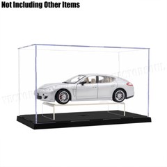 US 12.2″ L Perspex Display Box Acrylic Case Plastic Base Self-Install Dustproof