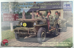 US GPW 1/4 ton 4X4 Utility Truck(Mod.1942) w/10-CWT. Trailer & Airborne Crew