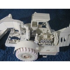 OREL 273 1/25 One-axle tow-truck МоAZ-546P USSR, 1973 Paper model kit