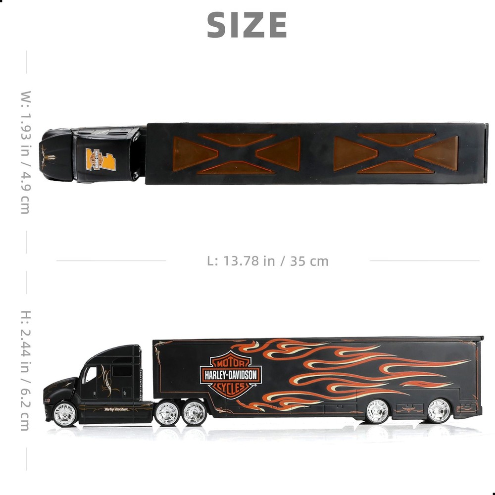 Toy Semi Truck Trailer 1:64 Diecast Metal Tractor Truck MAX.Present
