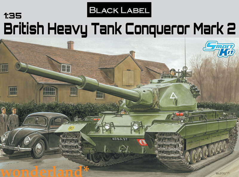 DRAGON 1/35 3555 British Heavy Tank Conqueror – “Black Label Series”
