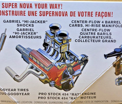 1972 Chevy Nova SS 454 ci ENGINE w UPGRADES 1/25 scale NEW Model Kit PARTS AMT