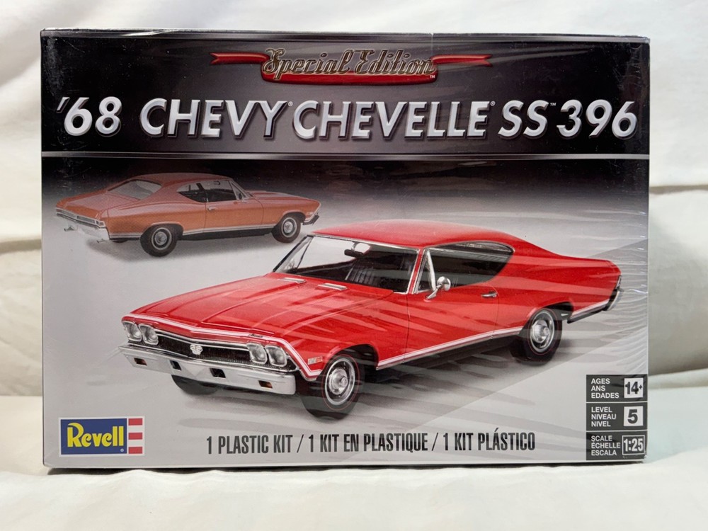 Revell ’68 Chevy Chevelle SS 396 Model Kit 1/25 Scale New Sealed
