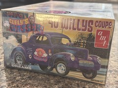 AMT 1940 WILLYS CURLY’S GASSER DRAG CAR FACTORY SEALED KIT! CIRCA 2015! VMCP!
