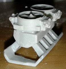 FABResinworks 24823 FORD High Rise Tunnel Ram Intake w/2; 4BBL Carbs 1/25 Scale