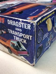 OPEN BOX MPC 1:25 Scale Model Kit RAMCHARGERS DRAGSTER TRANSPORT TRUCK 710-300