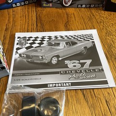 AMT 1967 CHEVELLE PRO STREET MODEL CAR KIT plastic hobby 1:25 Scale AMT876