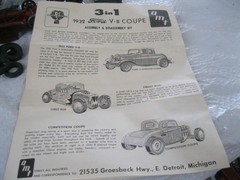 AMT ’32 FORD V-8 COUPE NO. 232 CUSTOMIZING KIT 1/25 SCALE MODEL KIT-UNBUILT