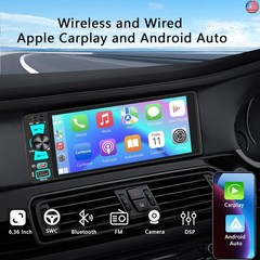 Single Din Car Radio, Touchscreen Car Stereo for Wireless and Wired Apple