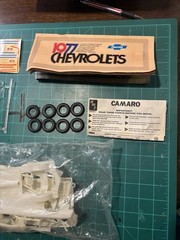 AMT 1977 CHEVY CAMARO Kit T490 Original Issue. Open Box, Sealed Bag