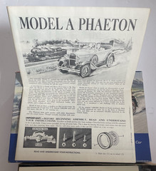 VINTAGE HUBLEY MODEL A PHAETON METAL KIT NO. 856K-300 NEVER ASSEMBLED IN THE BOX
