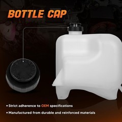 HD8187 Engine Coolant Overflow Recovery Expansion Tank [with Cap & Hose] Compati