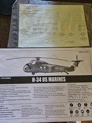 H-34 US MARINES helicopter model kit by Gallery Models | No. 64101 | 1:48