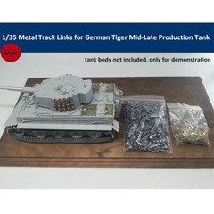 1/35 Metal Track Links for German Tiger Mid-Late Production Tank w/metal pin