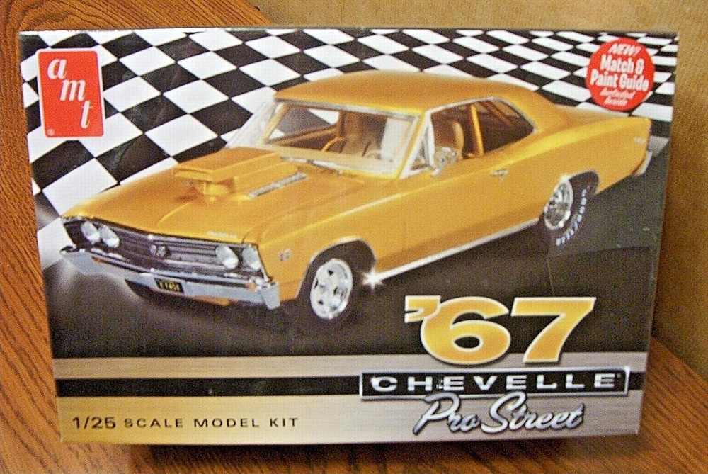 AMT MODELS ’67 CHEVELLE PRO STREET 1/25 SCALE MODEL KIT