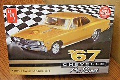 AMT MODELS ’67 CHEVELLE PRO STREET 1/25 SCALE MODEL KIT