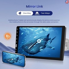 Hodozzy Single Din Car Stereo with CarPlay & Android Auto, 9 Inch Touch