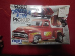 Vintage new in sealed box 1978 issue MPC Ford “Double Flip” pick-up model kit